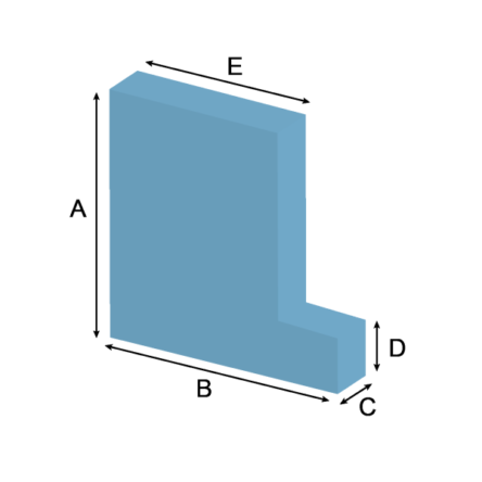 Foam Cut to Size – L-Shape